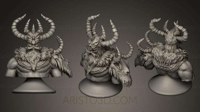 Busts of heroes and monsters (BUSTH_0141) 3D model for CNC machine